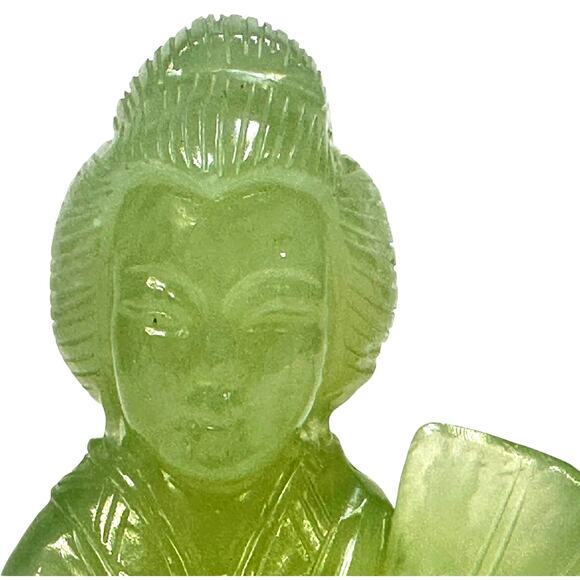 Chinese Light Jade Vintage 1930's Female 6.5" Figurine-Excellent Stunning - Picture 5 of 8